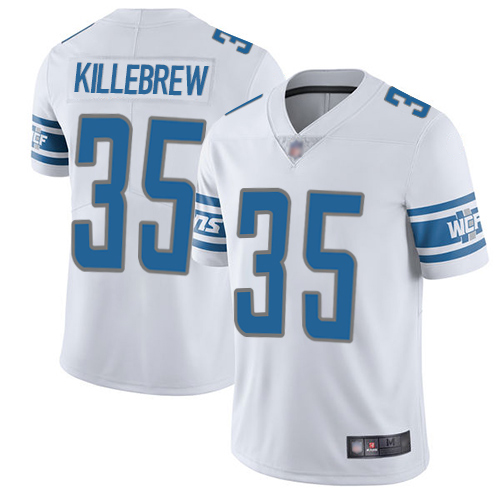 Detroit Lions Limited White Men Miles Killebrew Road Jersey NFL Football #35 Vapor Untouchable->youth nfl jersey->Youth Jersey